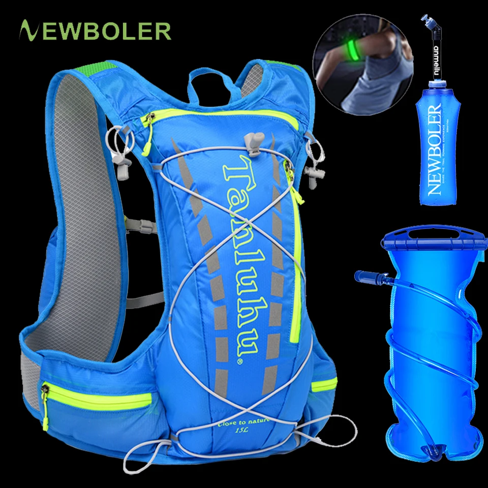 Chaleco de hidratación ligero para correr, mochila de 15L para deportes al  aire libre, Trail Running, ciclismo, Maratón, senderismo, escalada, paquete  XL