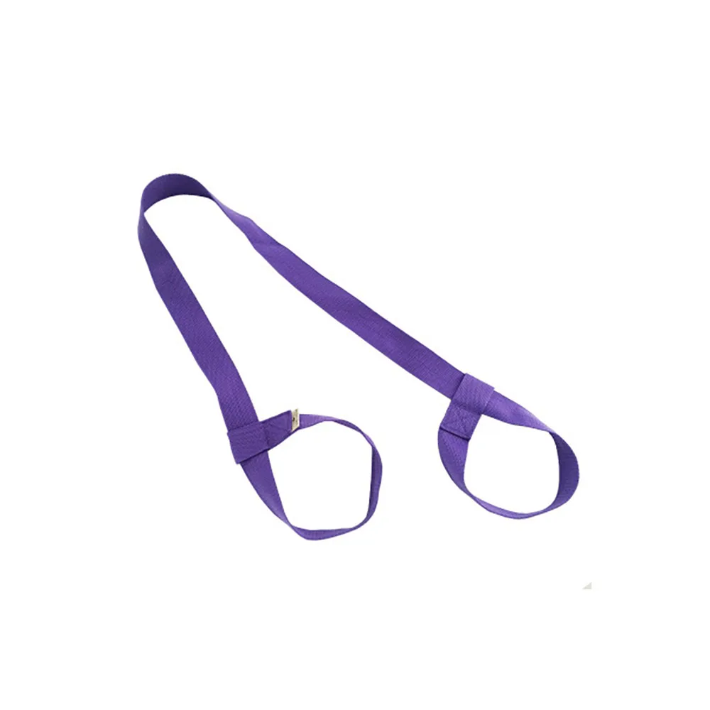Purple Коврик для йоги Ремни привязанные веревки стрейч пояс для хранения Липкая лента-липучка принадлежности для йоги - Цвет: Purple