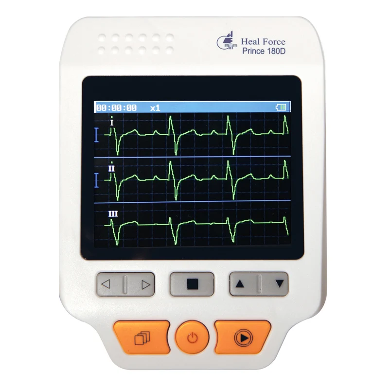 Heart ECG Monitor Heal Force Prince 180D Portable Household Electrodes ECG Cable Continuous Measuring