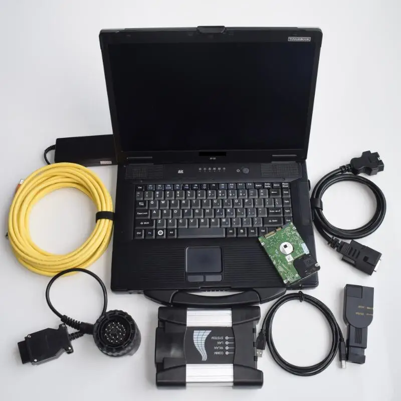 Professional Auto Scanner For BMW ICOM Next ISTA ISIS ISSS+ for Panasonic cf52 With car diagnostic software full kit