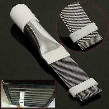 

Metal Cleaning Brush Stainless Steel Fin Comb Air Conditioner Condenser And Radiator Fin Straightener Cleaner Repair Tool