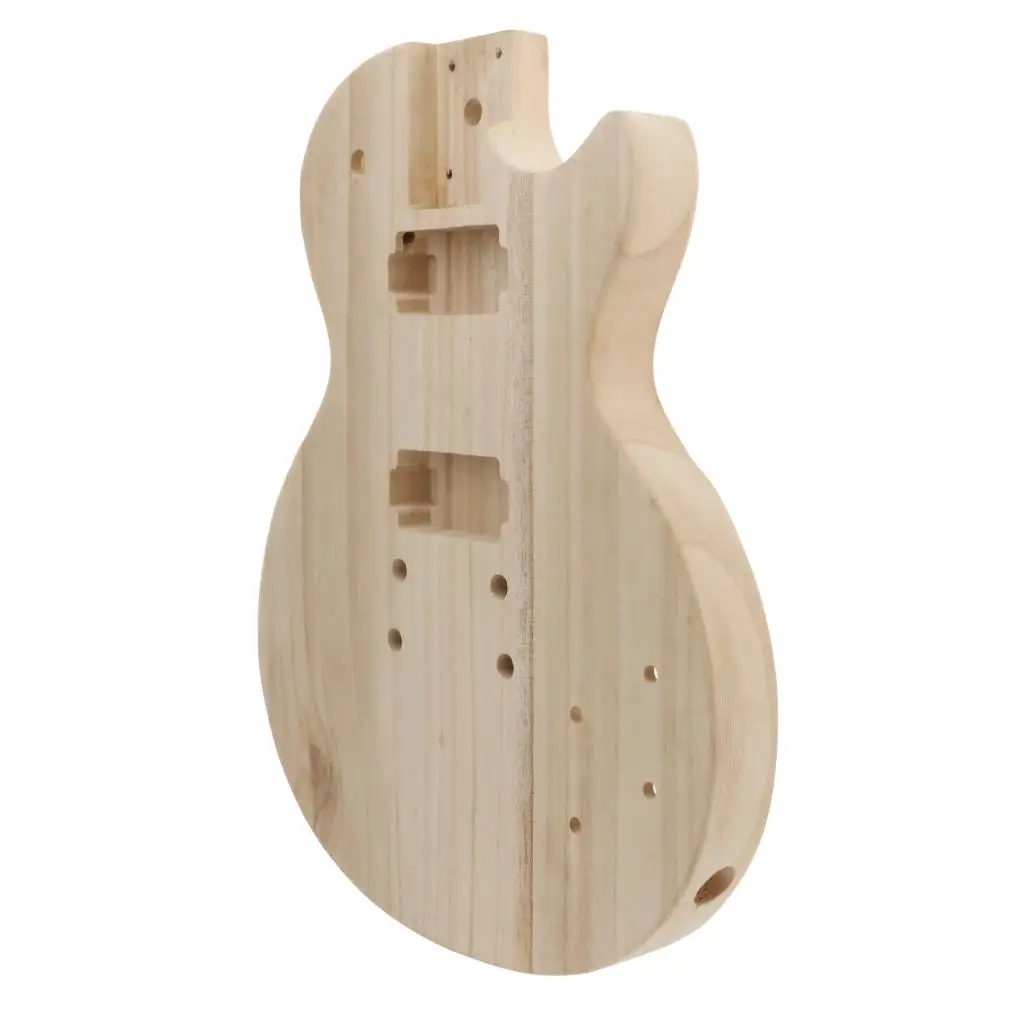 DIY Fine Unfinished Guitar Polished White Body Maple Fits for ST Guitar