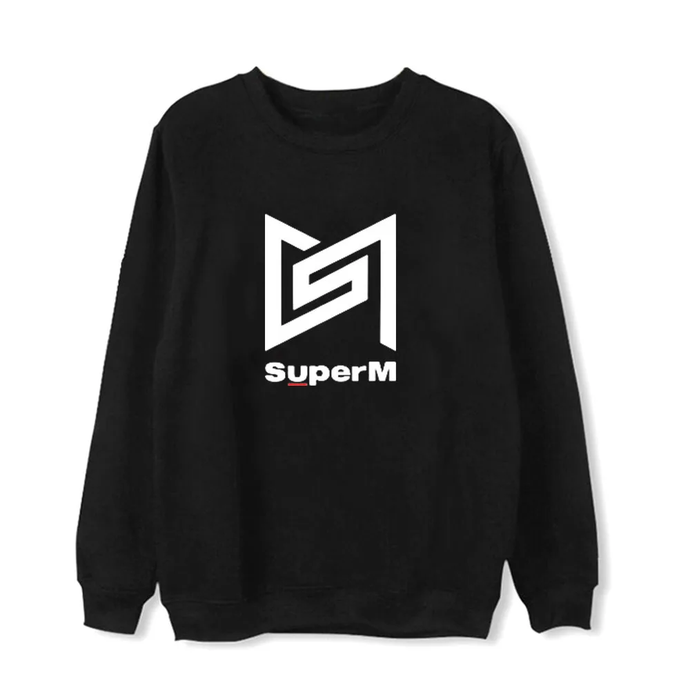 Kpop Super M SuperM Толстовка KAI BAEKHYUN Lucas Taeyong унисекс с капюшоном - Цвет: Коричневый