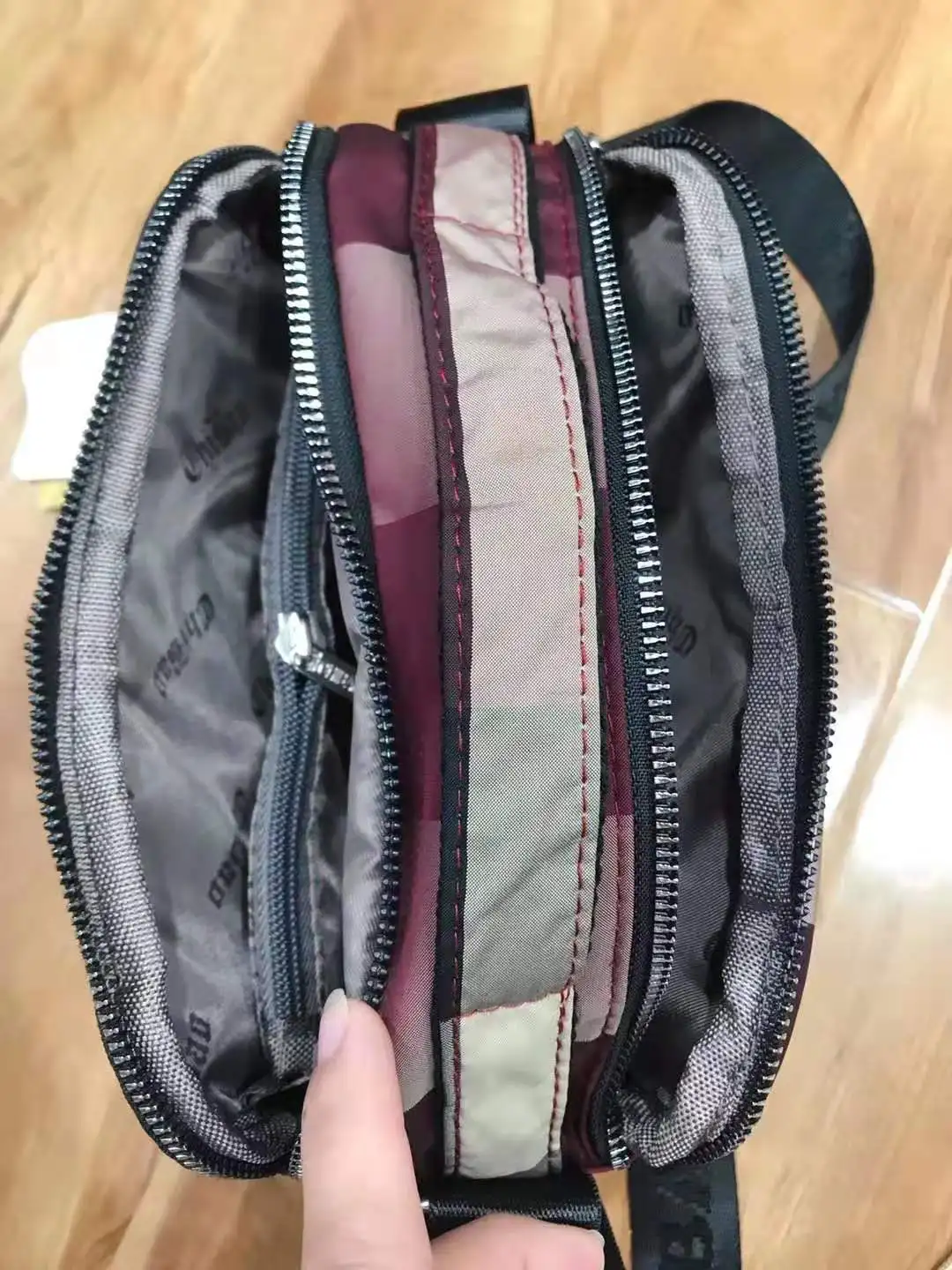 

CHIBAO Plaid Bag Women's New Style Multi-Compartment Women's Oblique Bag Versatile Trend Casual Shoulder Bag