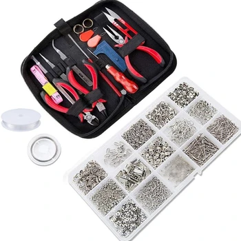 

Jewelry Making Tools with Jewelry Making Supplies Kit, Jewelry Wires and Jewelry Findings for Jewelry Repair and Beading
