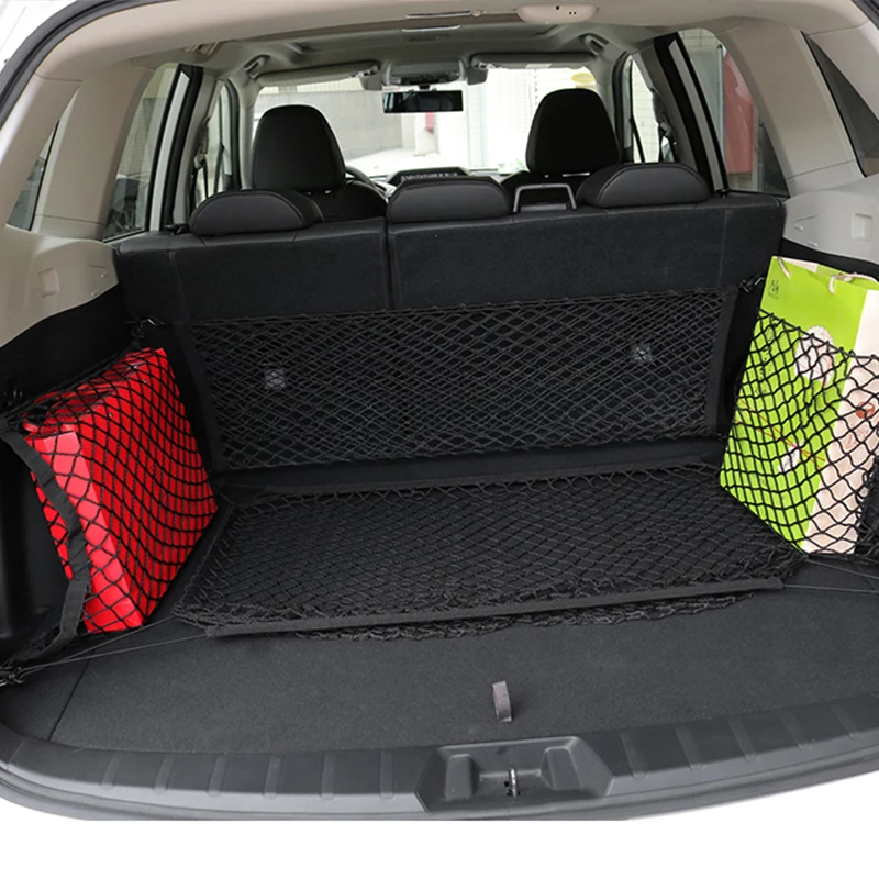 Car Trunk Luggage Storage Elastic Mesh Crille Net For Subaru Forester Impreza Ascent Outback