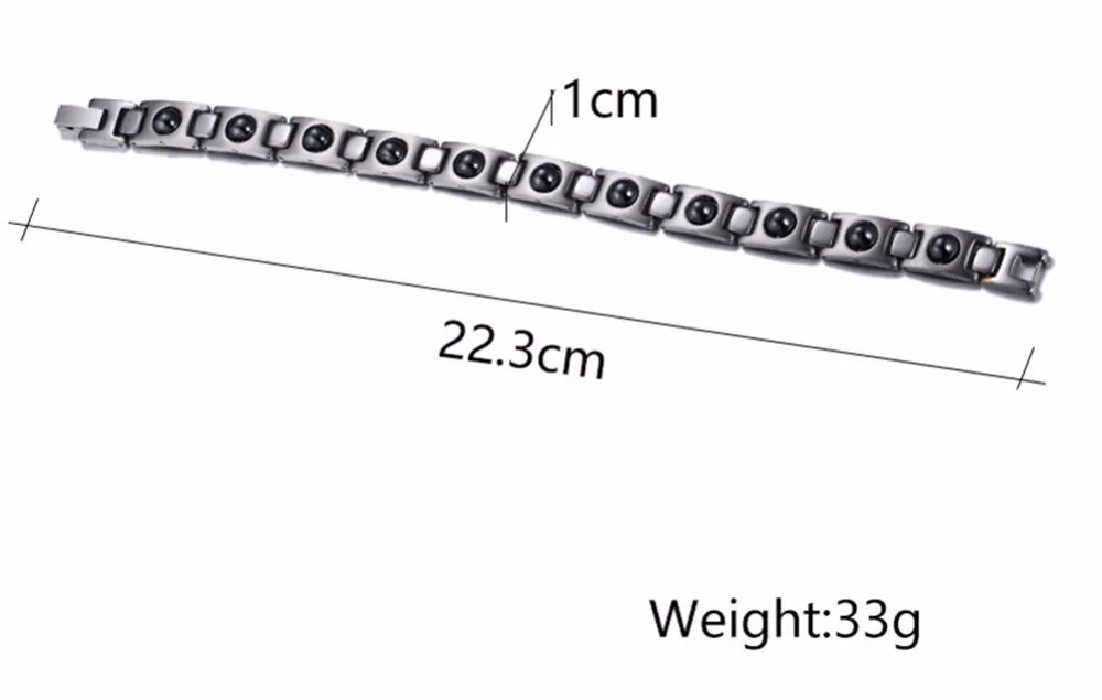 Модные мужские браслеты для здоровья, магнитотерапия, нержавеющая сталь, гематит, облегчение боли при артрите, для мужчин и женщин, браслет, ювелирные изделия, новинка