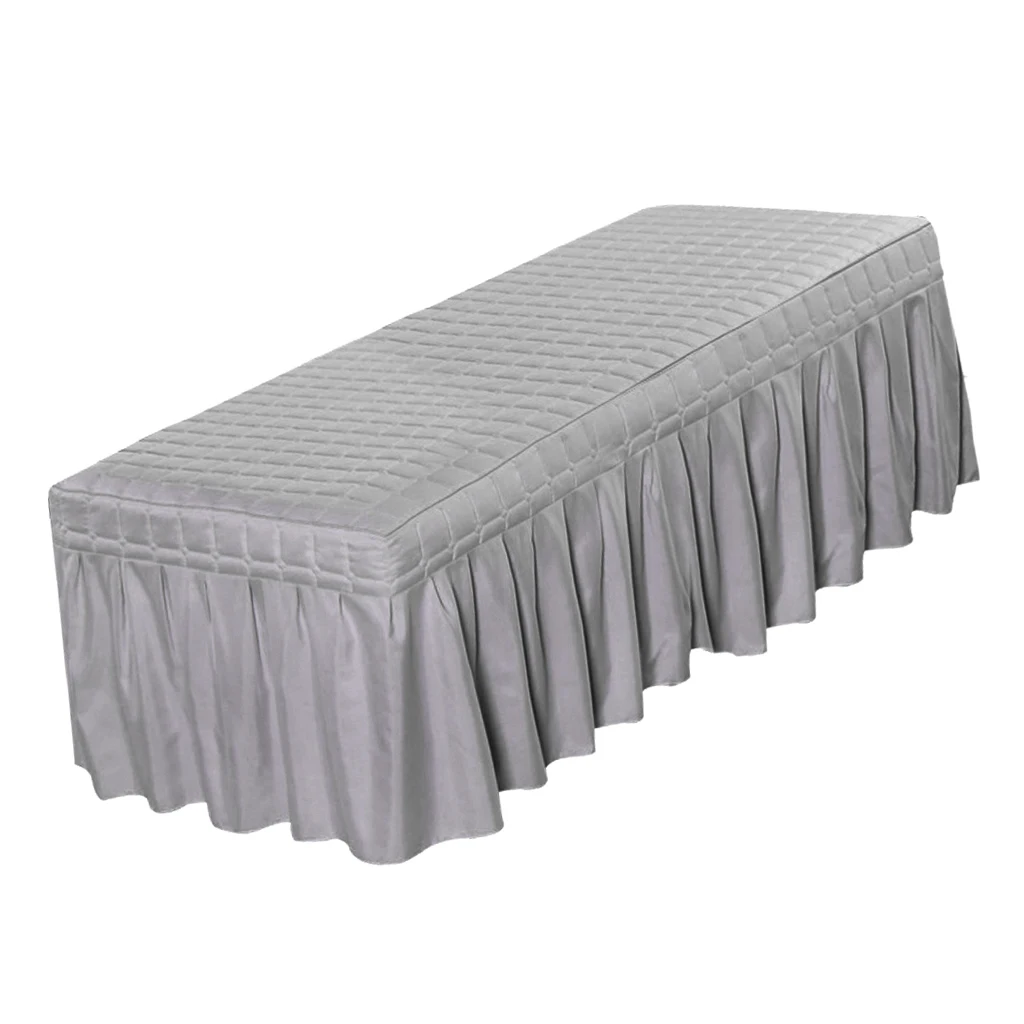 Beauty Massage Table Bed Valance Sheet With Face Hole For Beds In 180-190cm - Цвет: Gray-185x70cm