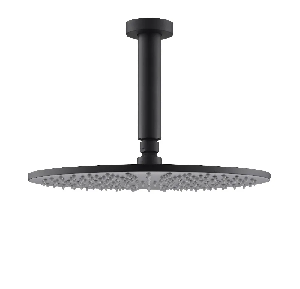 Brass Black Rainfall Shower Head 8/10/12/16 Inch Round Over head Shower