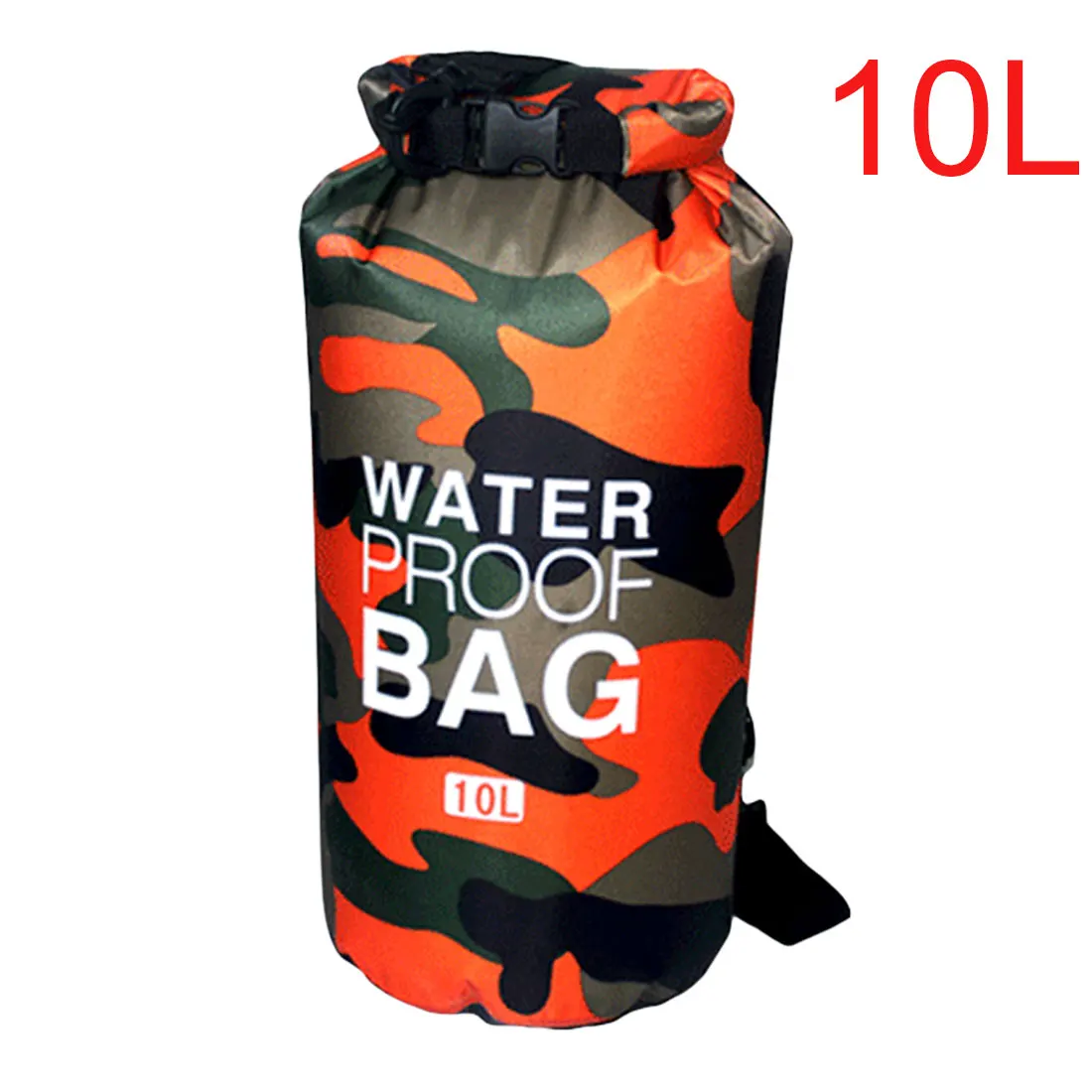 Orange -10L 2L Открытый Камуфляж Водонепроницаемый сухой мешок портативный дрейфующий Дайвинг ПВХ походная сумка - Цвет: Orange -10L