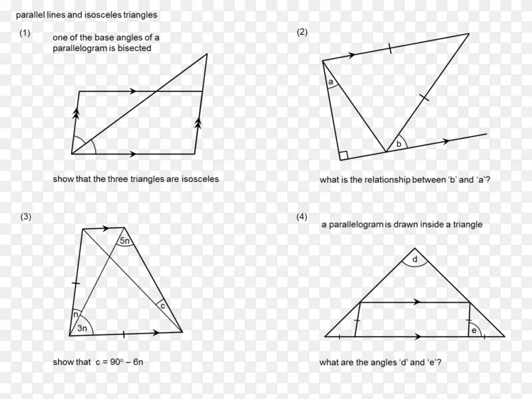 三角形数学线平行角png图片素材免费下载 图片编号 Png素材网