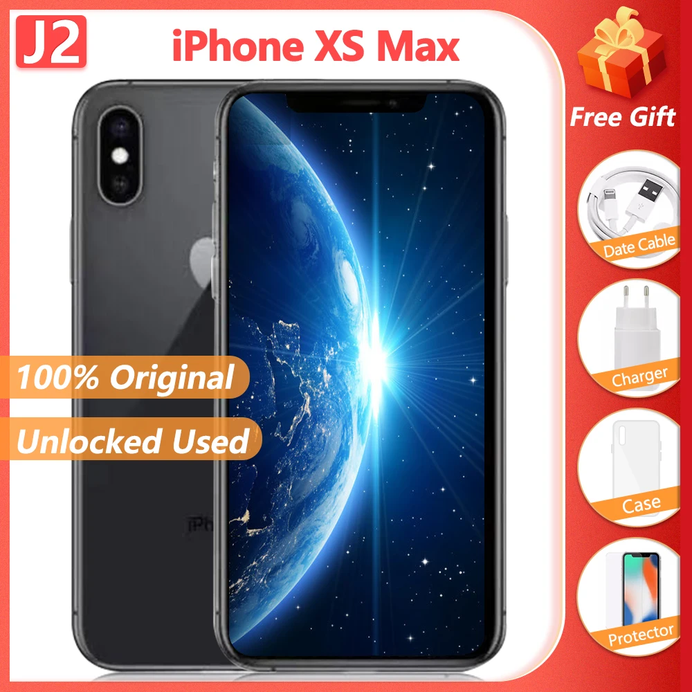 Оригинальный Смартфон Apple iPhone XS Max шестиядерный 6 5 дюйма 4 Гб ОЗУ 64/256 ПЗУ A13 Bionic