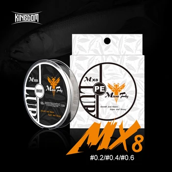 BEST CHOICE ❤️ Kingdom Micro Fly Fishing Lines 100m 8 Strands Braided PE Japan Monofilament Fishing Line Set Leader Line for Carp Fishing Wire - discount item 50% OFF Sports & Entertainment