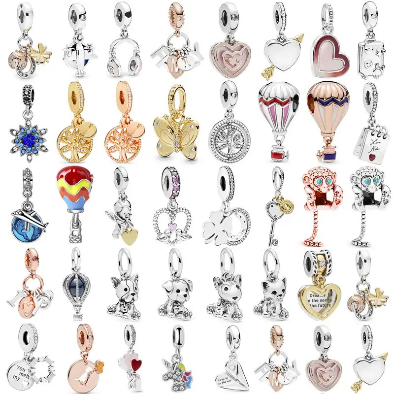 Octbyna Popular Crystal Charm Bead Pendant Fits Pandora Bracelet Necklace Making Animal And Love Style Diy Jewelry Accessories Beads Aliexpress