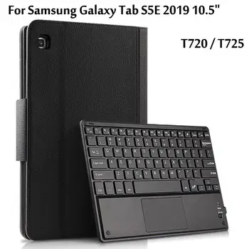 

Wireless Bluetooth Keyboard Case For Samsung Galaxy Tab S5E 2019 Case 10.5'' T720 T725 Tablet Case Leather Stand Funda Cover