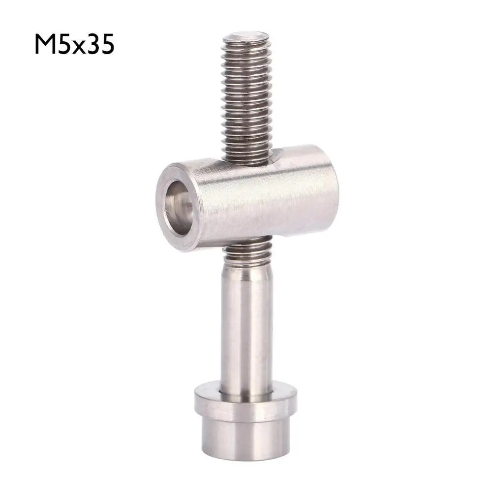 Titanium M5X35 M5x30/35/40 мм Титан сплав Подседельный штырь для горного велосипеда фиксированный Болт Винт с круглой головкой Велосипедное Сиденье - Цвет: Titanium M5X35