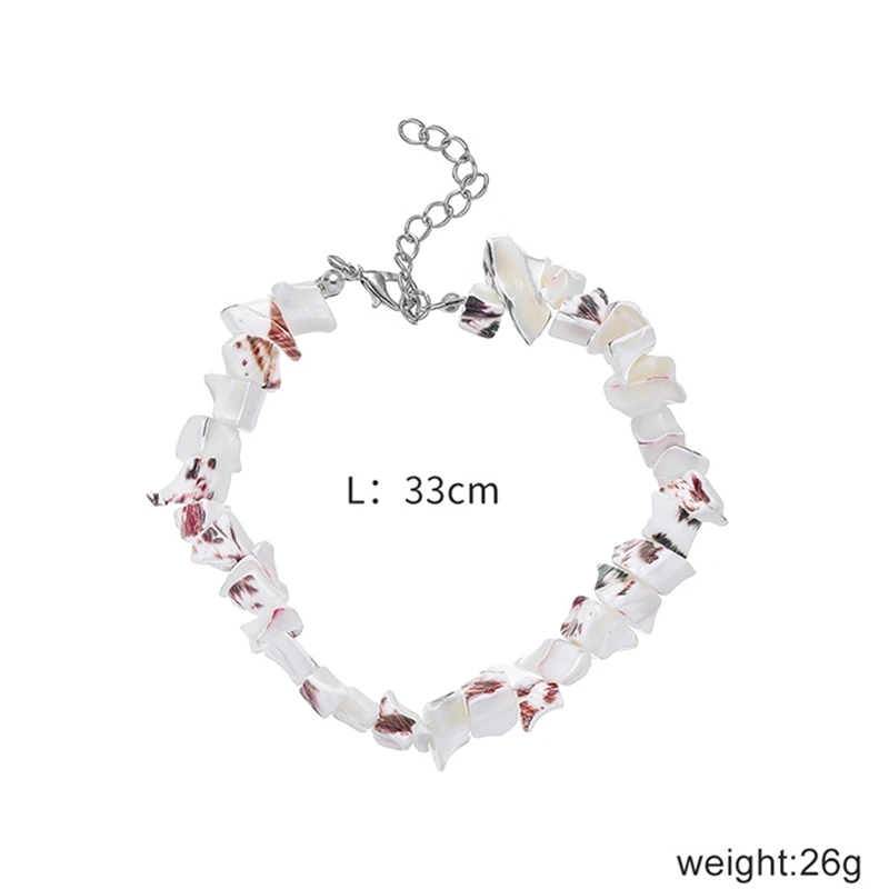 New Fashion Chain Natural Seashell Choker Anklet Shell Choker Jewelery For Summer Beach Gift