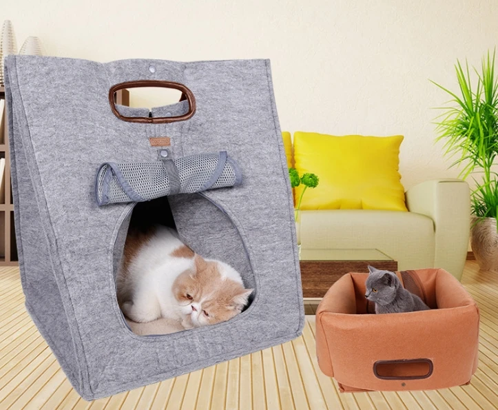 3 в 1 Функциональная Кровать для домашних животных сумка-переноска складная