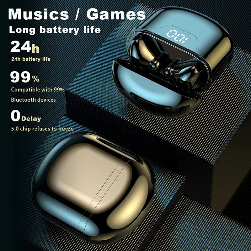 TWS Headphones Bluetooth Earphones True Wireless Stereo Earbuds In Ear Headset Ear Buds Sport TWS Bluetooth Headphone For Xiaomi
