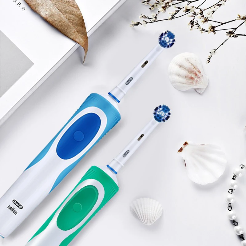 Oral B Electric Toothbrush 2D Rotary Vibration Clean Charging Tooth Brush Cross Action Bristle Oral Care 4 Gift Brush Heads Free Oral B Electric Toothbrush 2D Rotary Vibration Clean Charging Tooth Brush Cross Action Bristle Oral Care 4 Gift Brush Heads Free