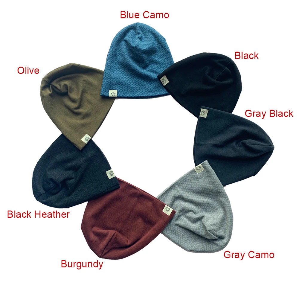 Unisex 100% Merino Wool Cuff 2 Layer Beanie Hat Merino Wool Ridge Beanie Cap Wool Cap Knitted Warm Hiking Skiing Hats