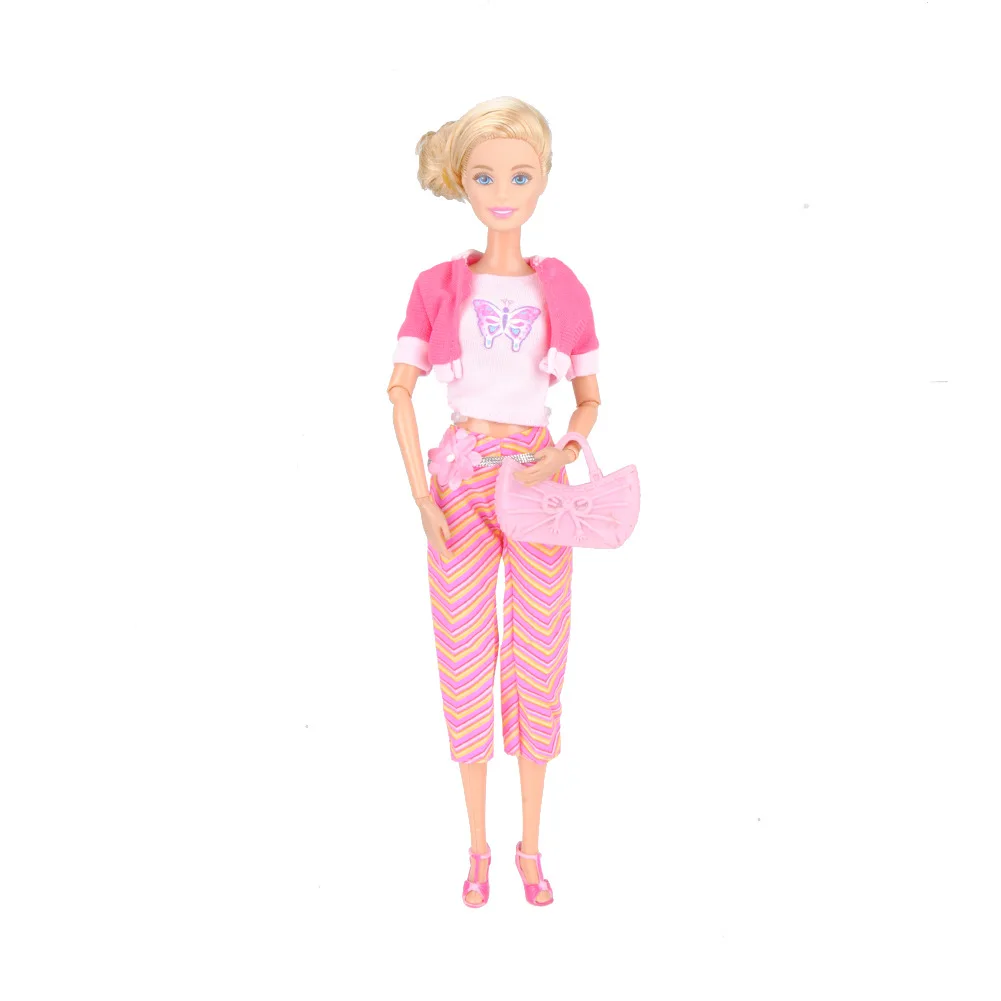 Модная нарядная одежда для кукол Элегантная блузка повседневная одежда на четыре сезона костюм для Барби кукольные Брюки Одежда Аксессуары подарок для девочек