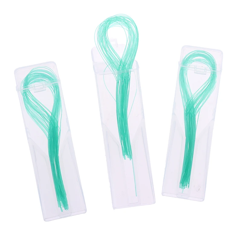 

105Pcs/3packs Floss Threaders Tooth Floss Holders Toothpick Tool Between Orthodontic Braces Bridge Hilo Dental Oral Clean