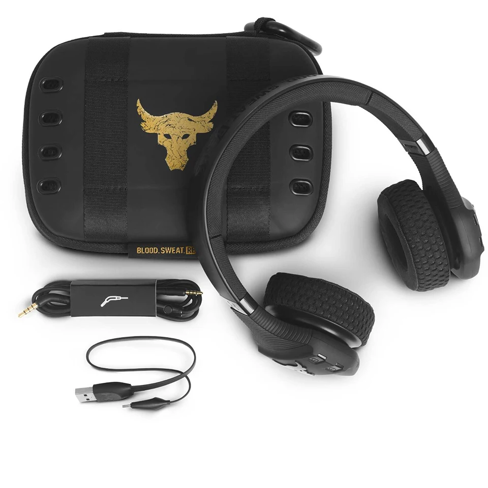 JBL UA TRAIN ROCK Wireless Bluetooth Headphones Sports Gym Headset IPX4 Waterproof Deep Bass Music Earphone Handsfree Calls Mic