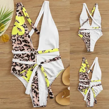 

Newest 2019 Women's Sexy Underwear Bandage Leopard Print Lengeries High Quality Printed Female Intimates Wire Free Underwear Set