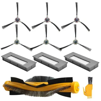 

11Pcs/Kit Main Side Brush Filters Cleaning Brush Set For ECOVACS DEEBOT DE55 DE53 Vacuum Cleaner Accessories