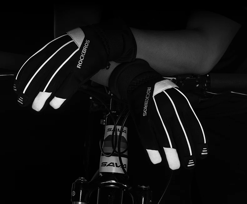 ROCKBROS термальные водонепроницаемые ветрозащитные Mtb велосипедные перчатки для катания на лыжах, пеших прогулок, снегоходов, мотоциклов-40 градусов зимние велосипедные перчатки