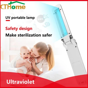 

CTOlight UV Sterilizer Portable Ultraviolet UVC Disinfection Lamp Folding Germicidal Handheld Lamp USB UV Light Household Travel