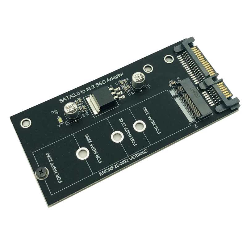 Add On Cards M.2 SATA Adapter M2 to SATA Adapter M.2 to NGFF Converter 2.5" SATA3 Card B Key for 2230-2280 SSD