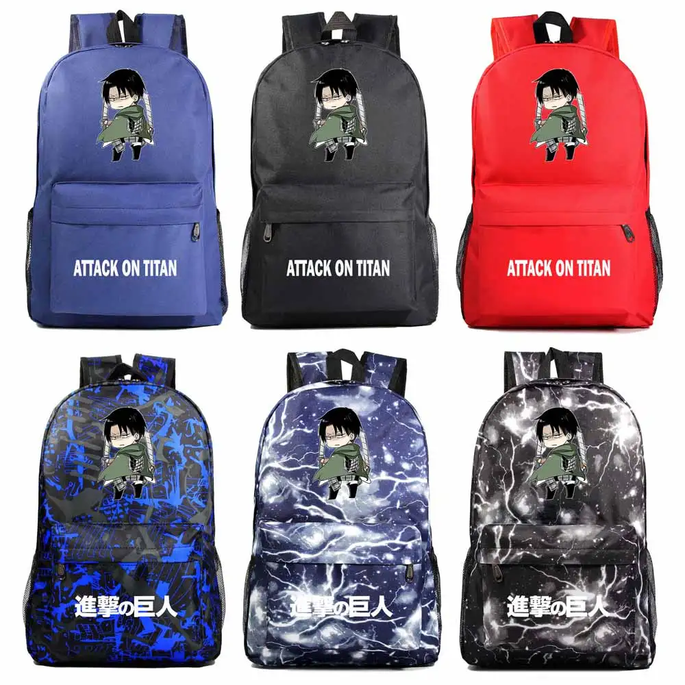 Bag Pack Book Schoolbags Teenagers Anime Girl Women Cartoon Boy Titan Wings Attack Christmas