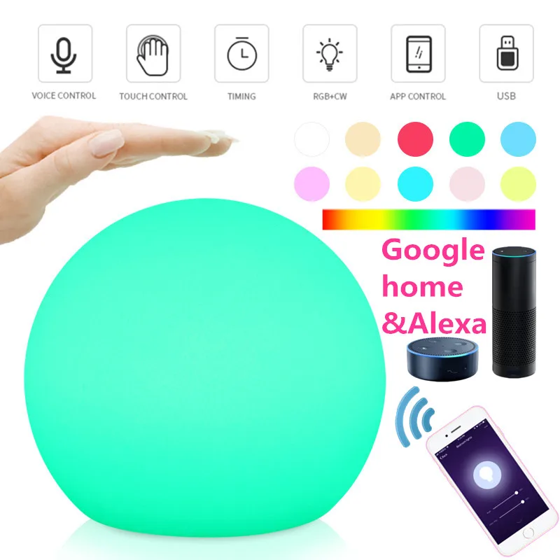 

USB LED Night Light 36V 2 Sizes 12/15cm Circular Shape Modern Dimmable Energy-saving White Soft Remote Control Lighting