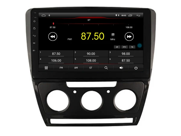 Автомобильный Android 9,0 плеер для Skoda Octavia SUPERB 2013 магнитофон 4G Lte sim карта радио с Bluetooth и GPS головное устройство 2.5D ips экран