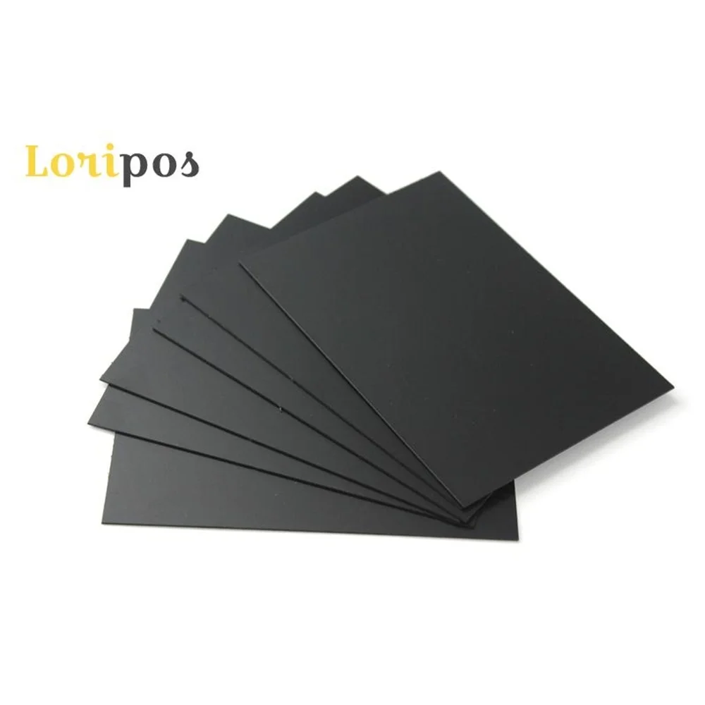 Mini Black Board Erasable Blank Pvc Chalk Card, Bakery Cafe Chalkboard Price Tag Sign Heavy Plastic Panels Label Ticket Reusable a4 chalkboard message sign display stand board signs menus table numbers food signs price display board