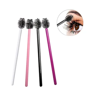 

50 apple-type eyelash brushes disposable eyelash applicator set mascara eyebrows background printing tool comb wand line brush