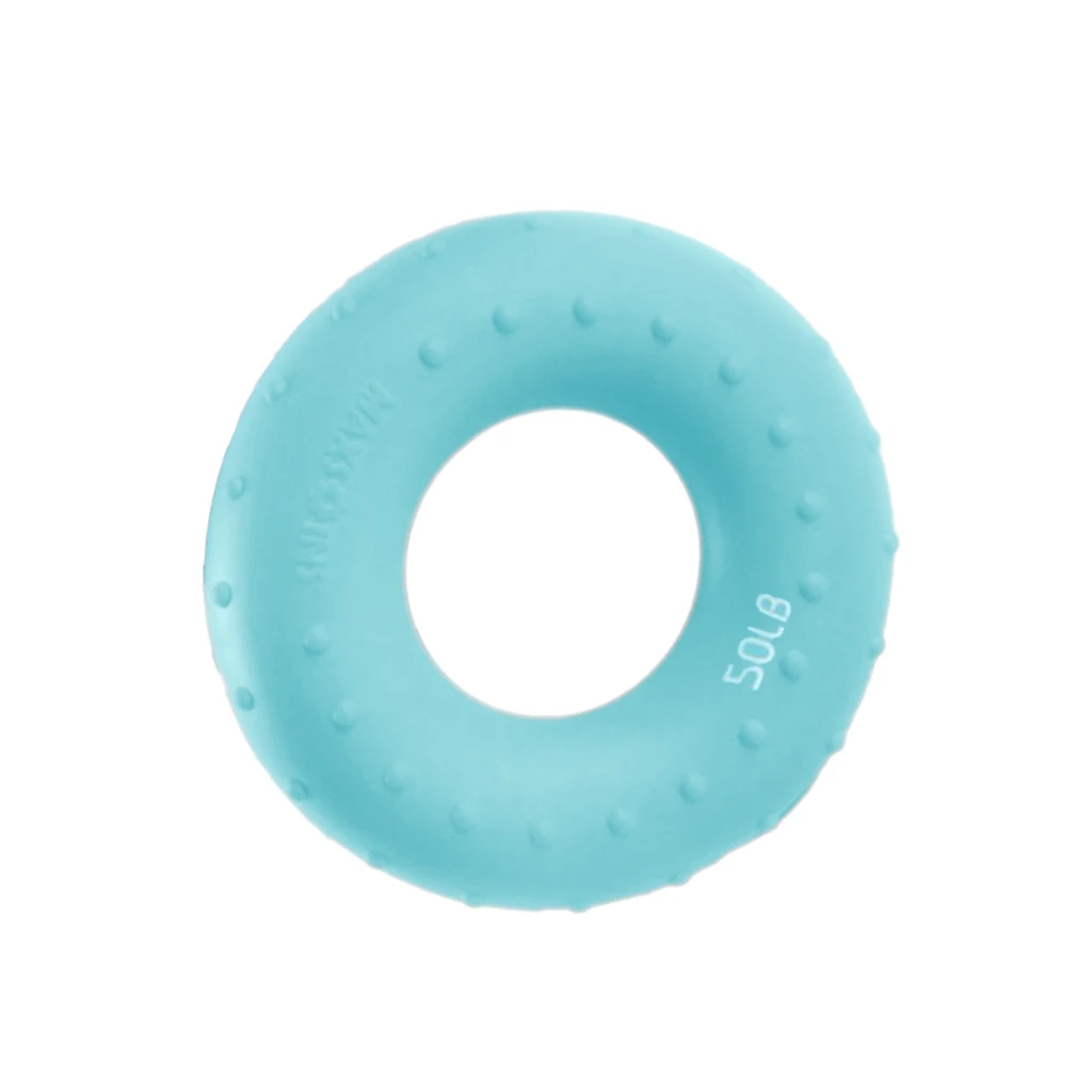 Doughnuts Rubber Hand Finger Gripper Round Hand Strengtheners Arm Exercise Wrist Exercise Ring 50LB