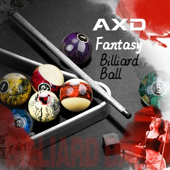 

Taiwan Dream Colorful AXD16pcs Balls Set 57.2mm Resin Balls Marble Pattern Pool Cue Balls Billiard Accessory Ball Papers As Gift