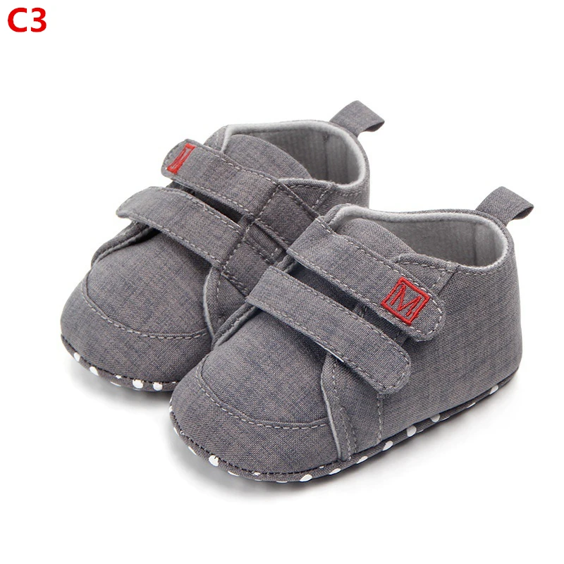 Обувь для маленьких мальчиков; новая классическая парусиновая обувь для новорожденных; обувь для маленьких мальчиков; обувь для первых шагов; детская обувь - Color: C3