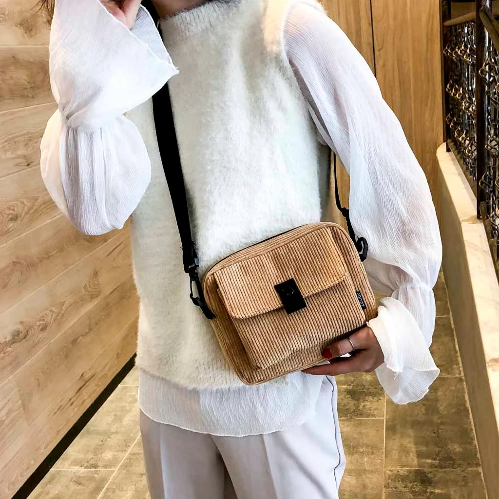 Aelicy Messenger Package New Fashion Women Corduroy Female Bag Female Phone Bag Shoulder Bag For Ladies Bolso Mujer 1025