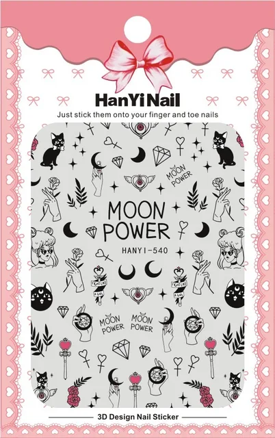 10PCS Brand Snake Sun Eagle Nail Art Sticker Color Eye of the World Nail Art Decoration Repair Decal Slider HANYI540