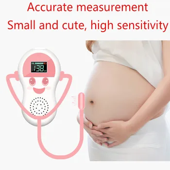 

Cute type radiation-free Doppler home test fetal fetal monitoring pregnant women listen to fetal heart rate monitor stethoscope