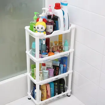 

Four-story bathroom shelf floor washroom bathroom supplies storage rack toilet shelf storage rack plastic