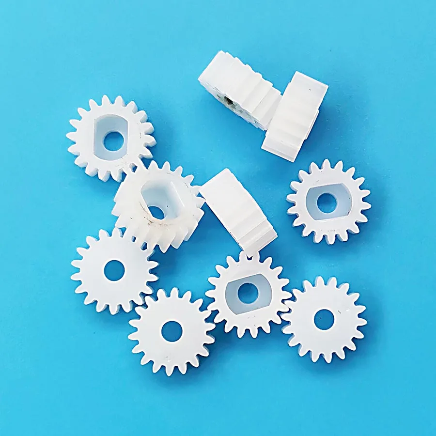 Motor Gear Transmission Gear 182.5A 0.5M TT Hole Pinion Plastic Gear 10PCS/LOT Fits TT or N20 Motors