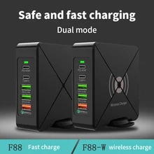 75W Quick Charge 3.0 USB Type C PD Power Adapter Phone Charger For iPhone Huawei Macbook Air Samsung Tablet Fast USB Charge