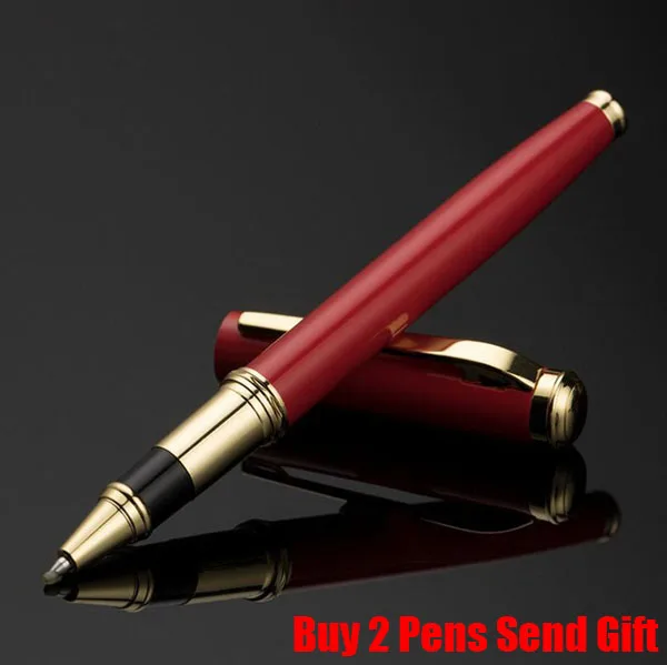 109 Roller Pen Роскошный герой бизнес металлический перьевая ручка приятный сенсорный чувство красного дерева школьника письменная ручка купить 2 ручки 3 - Цвет: 109 Roller Pen