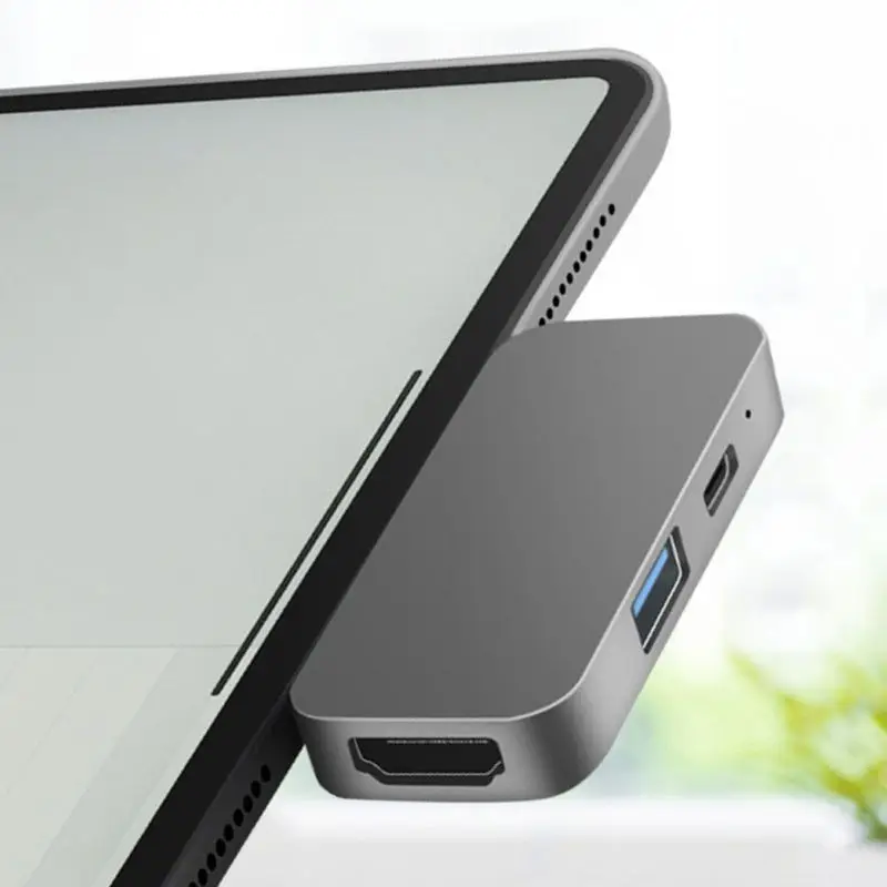 USB концентратор переходник разветвитель с TYPE C зарядка PD 4K HDMI USB 3,0 3,5 мм наушники