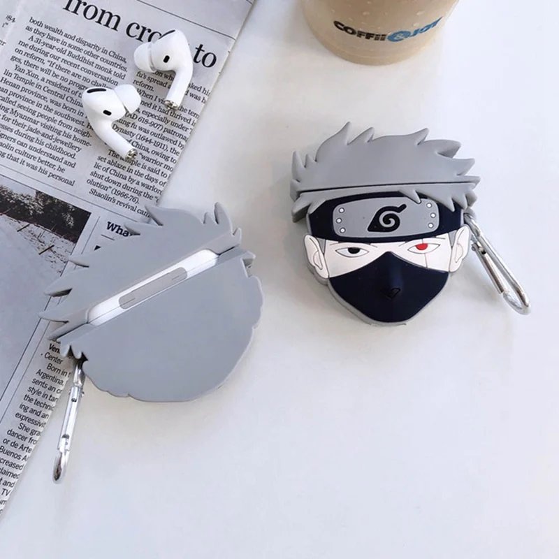 Силиконовый чехол для наушников для Airpods Pro Чехол 3D мультфильм Наруто Пейн наушники чехол для Apple Airpods чехол для Earpods брелок